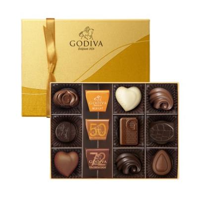 고디바초콜릿 고디바 뉴 골드 컬렉션 초콜릿 12p 세트, 119g, 1세트