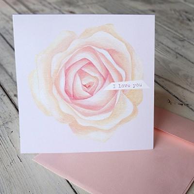 프로젝트꽃 봄날프로젝트 꽃 카드 'I love you'