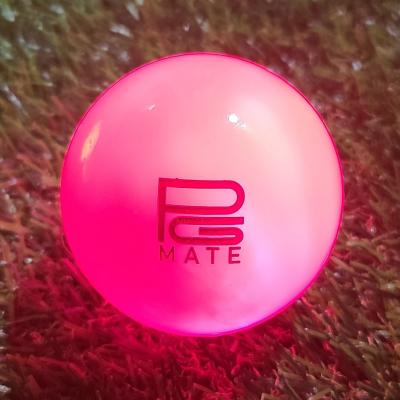 골프공 파크골프메이트 야광 LED 그린컬러 3피스구조 파크골프공, 핑크